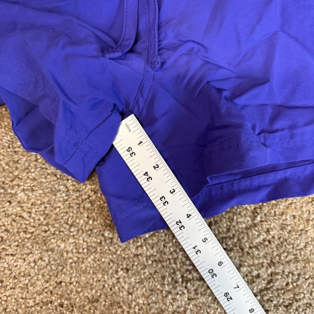 L.L. Bean SunSmart Shorts Women Large Royal Blue Mesh Lined High Rise Drawstring - Picture 7 of 10